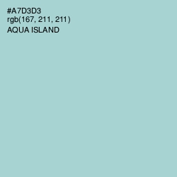 #A7D3D3 - Aqua Island Color Image